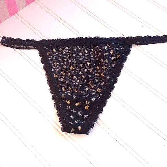 Victoria's Secret Black & Gold V String Panties. Bundle 3/$2… - Picture 9 of 9
